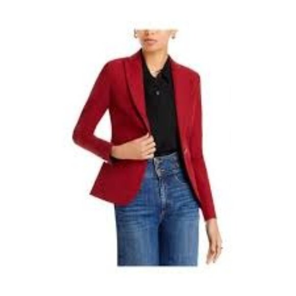 Vintage Old Navy Stretch Cordoury  Red One Button Blazer - Picture 2 of 11